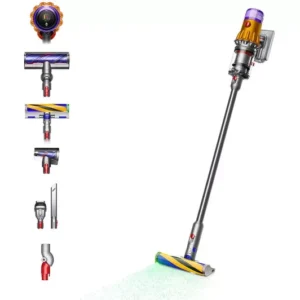 DYSON V12 Detect Slim Absolute Cordless Vacuum Cleaner - Nickel & Yellow