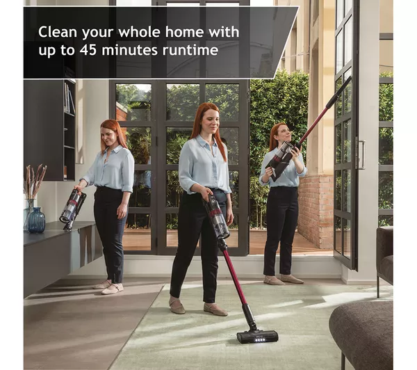 HOOVER HF1 Plus Home Cordless Vacuum Cleaner - Black & Magenta - Image 2