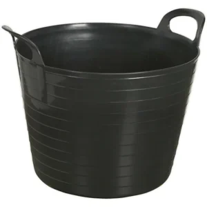 40L Heavy-Duty Polyethylene Flex Tub with Handles (Set of 5)