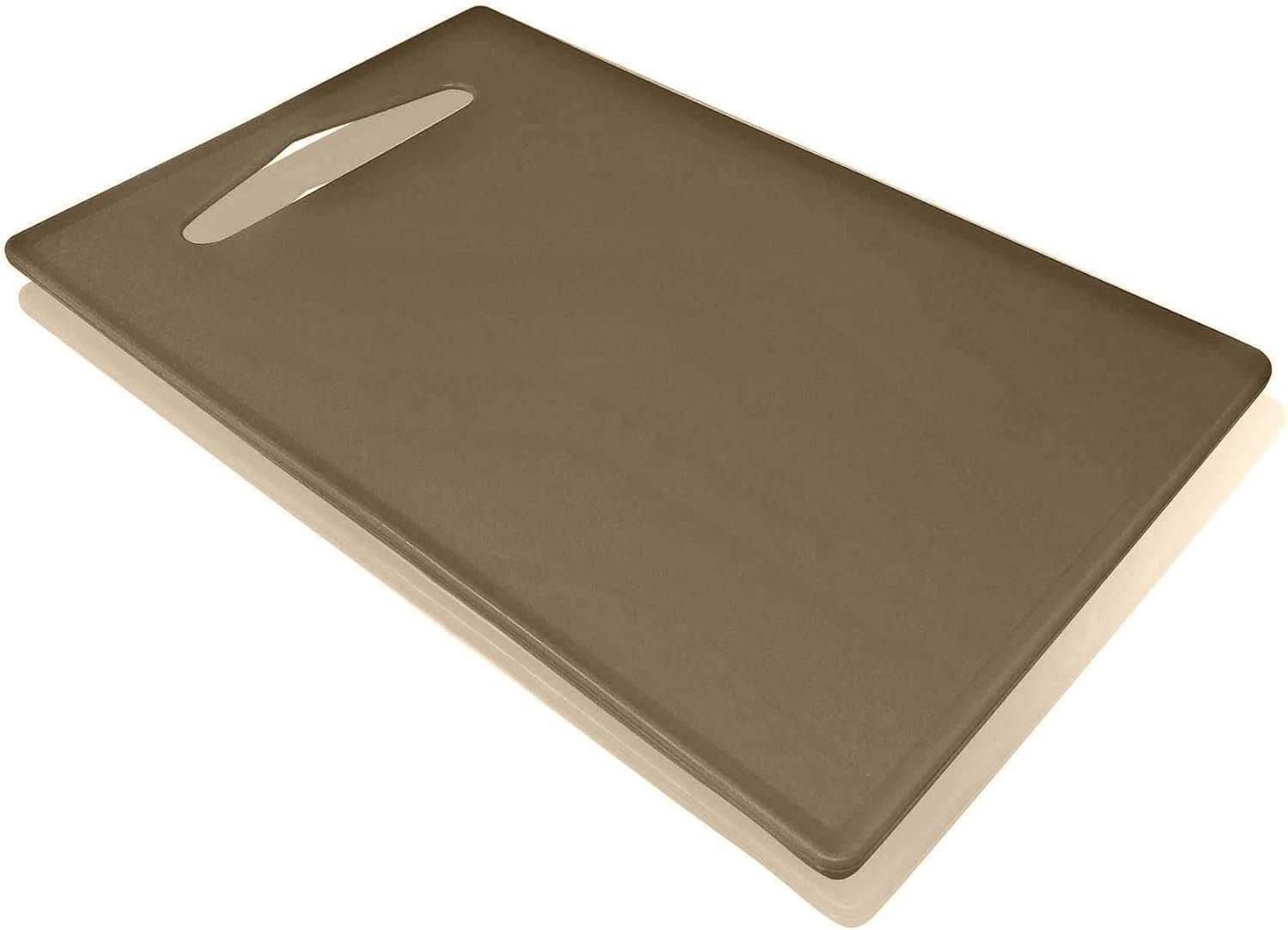 Plastic Chopping Board Cutting Board, Professional Kitchen Catering Cutting Boards with Hanging Hole, Camping Chopping Board, Durable Dishwasher Safe (36x24cm - Brown) - Image 2