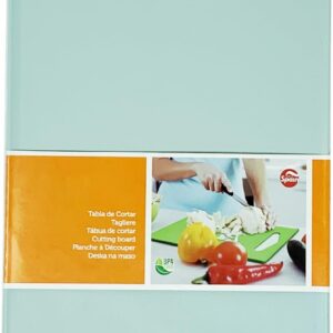 Professional Catering Chopping Boards Large Medium Small Plastic Cutting Boards with Hanging Hole, Camping Chopping Board, Durable Dishwasher Safe (Mint Green, 36 x 24)