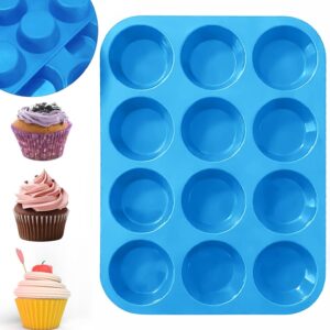 12-Piece Large Silicone Muffin Tray