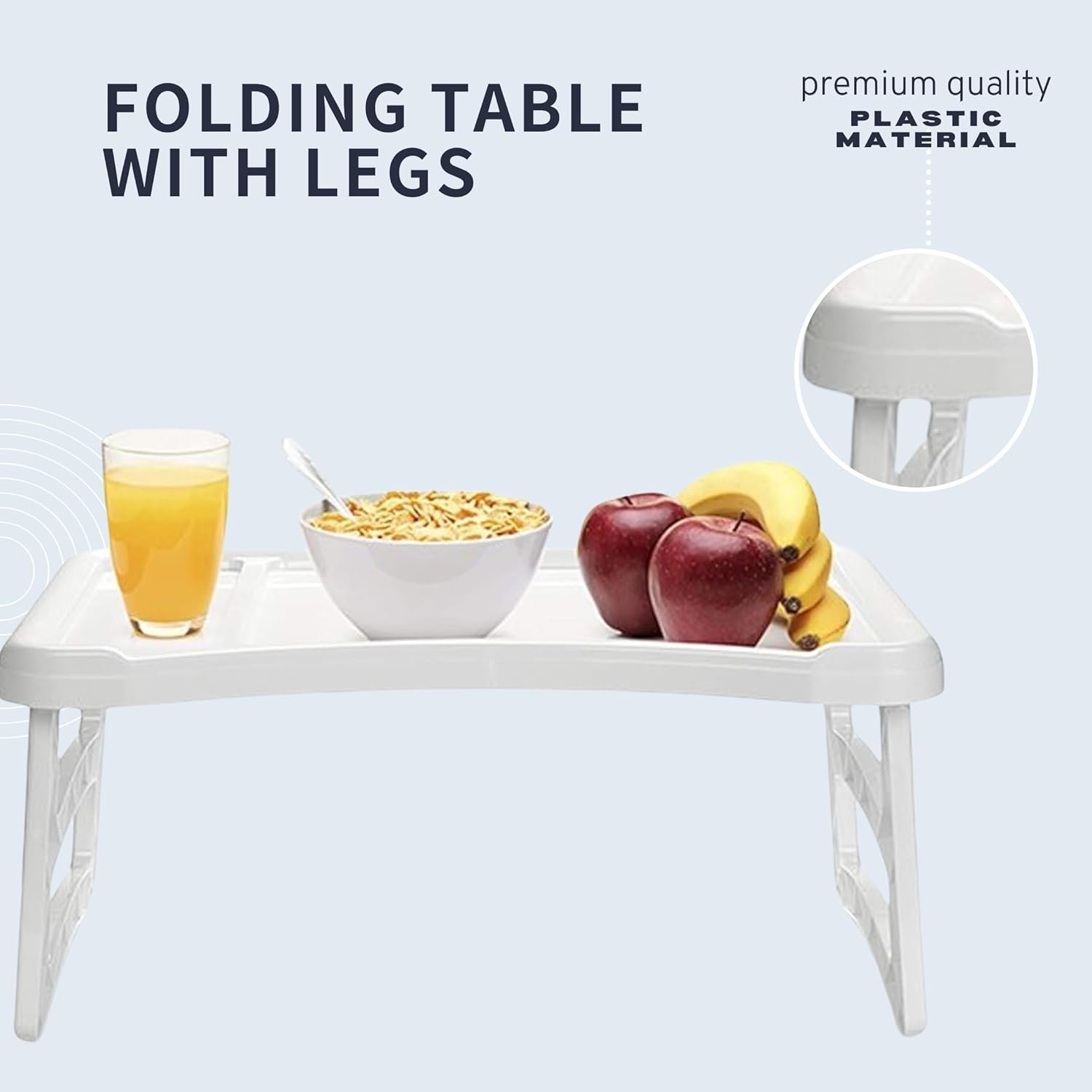 Folding Table for Breakfast or Lunch in Bed – Serving Bed Tray - Image 4