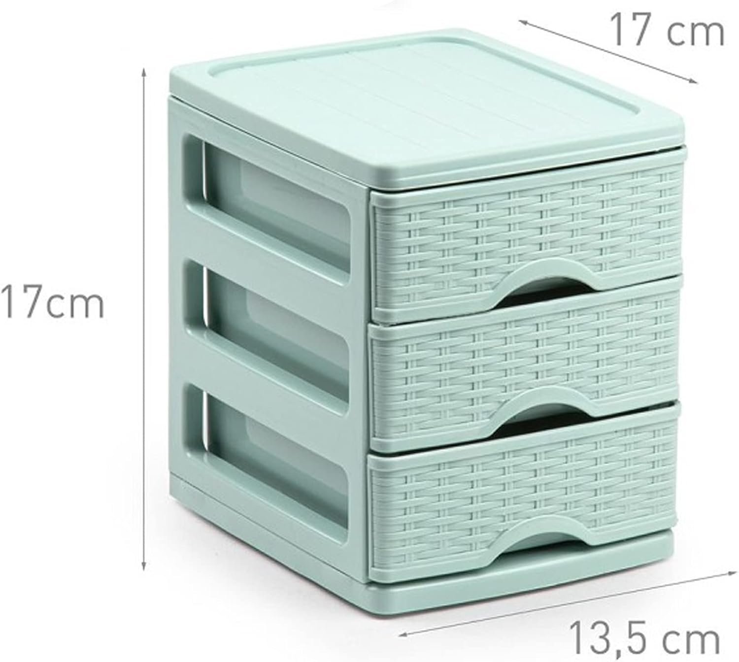 Plastic Desktop Storage Unit with Drawers - Image 5