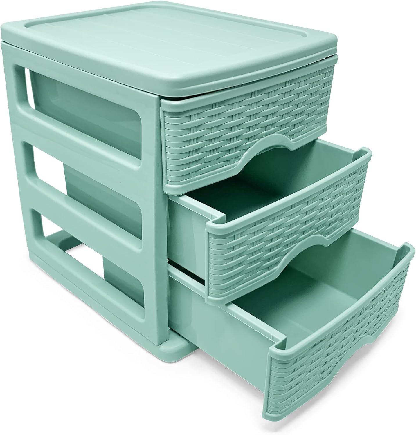 Plastic Desktop Storage Unit with Drawers - Image 4