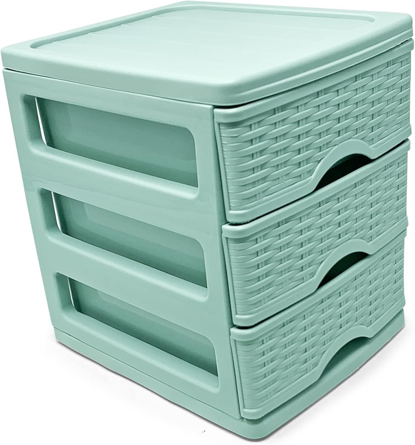 Plastic Desktop Storage Unit with Drawers - Image 2