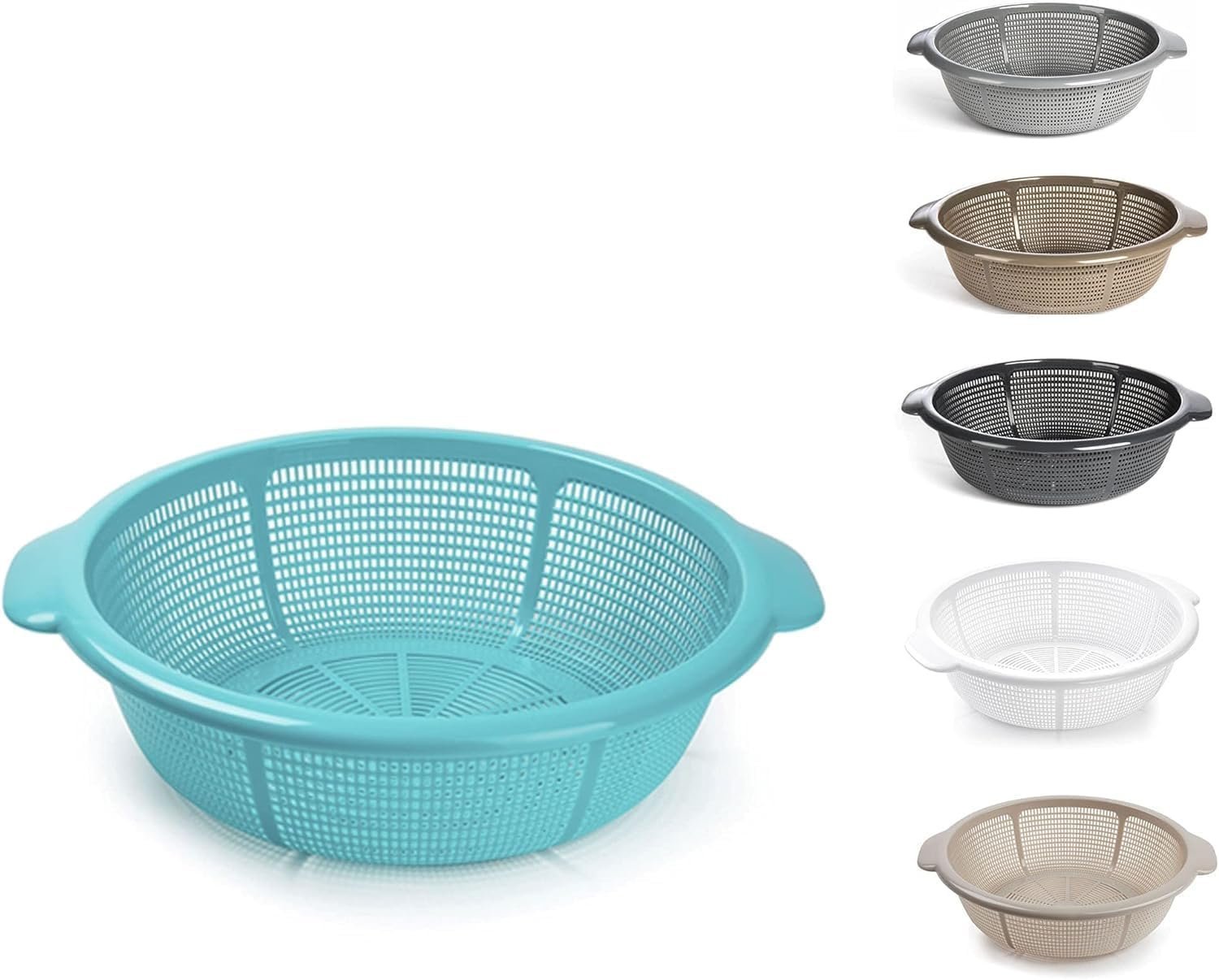 Plastic Colander – Food Sieve Strainer Basket - Image 5